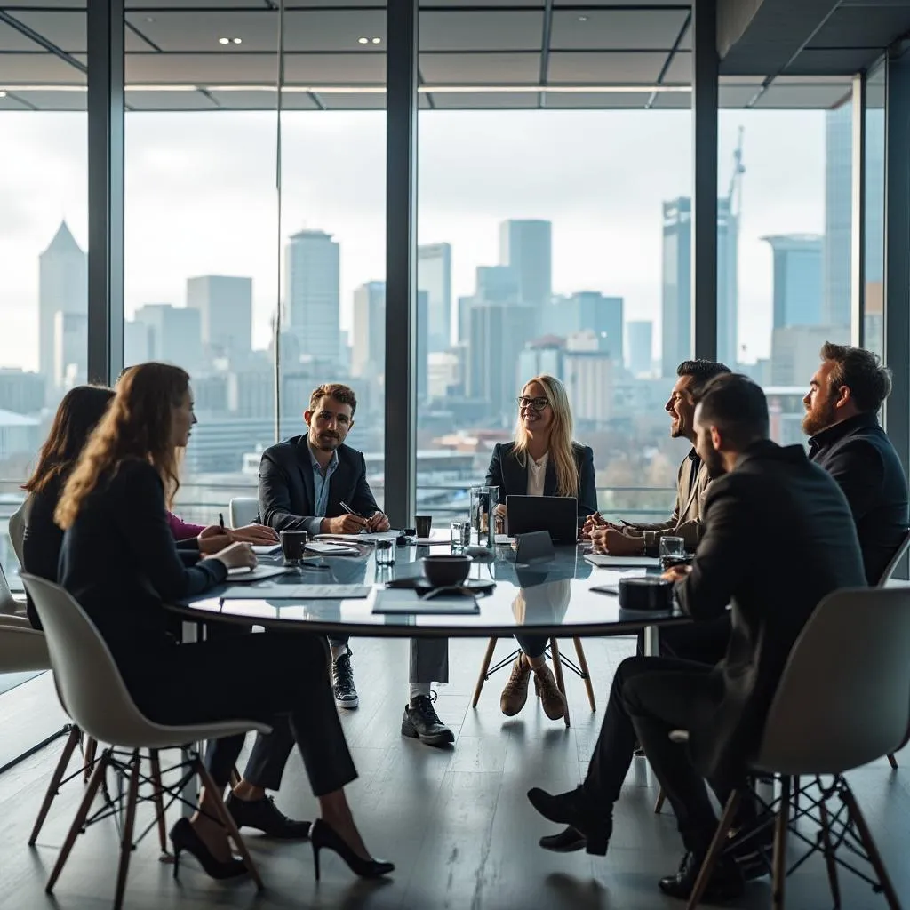 IrishInvest team in modern Dublin office