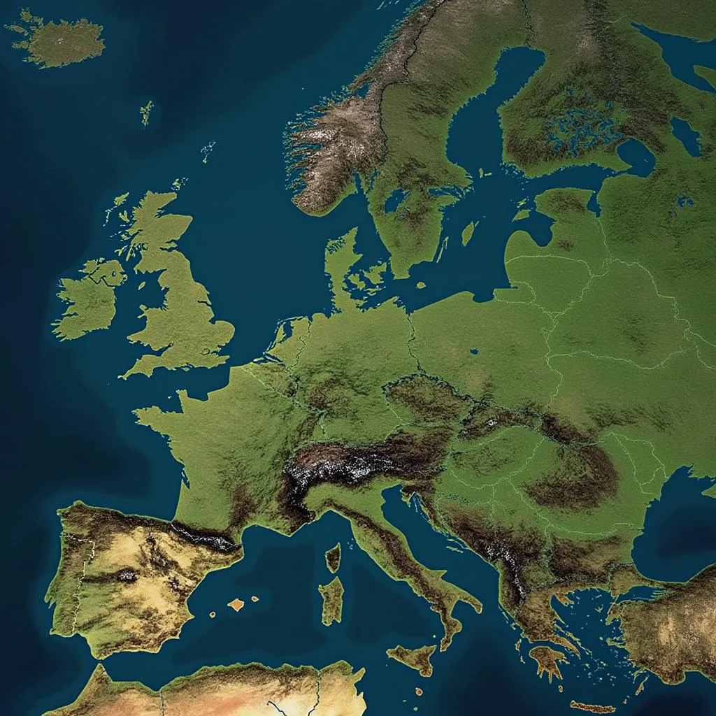 Map highlighting Ireland's strategic position